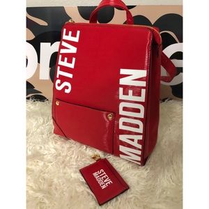 Steve Madden BHART Red Backpack *PRICE FIRM*